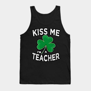 kiss me im a teacher Tank Top